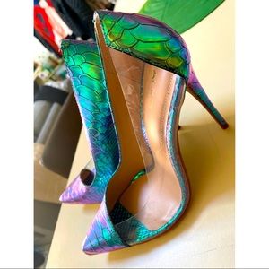 Aldo Mermaid Heels - GORGEOUS says Size 7 really a size 6 -Reposhing - Brand New